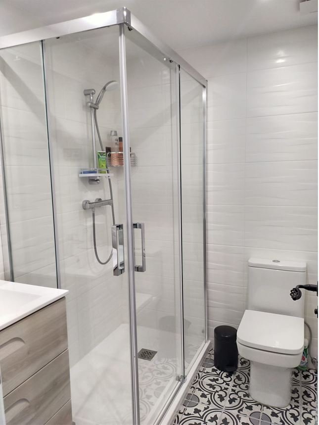 Bathroom renovation with shower and toilet in Costa del Sol