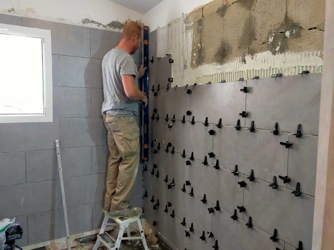 Bathroom renovation in progress