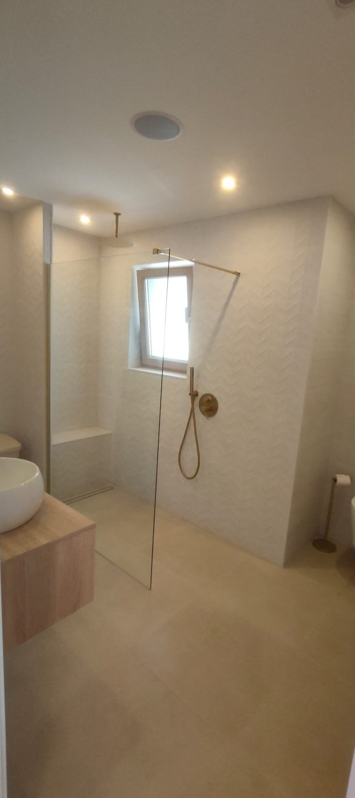 Walk-in shower installation by Bond Property Services